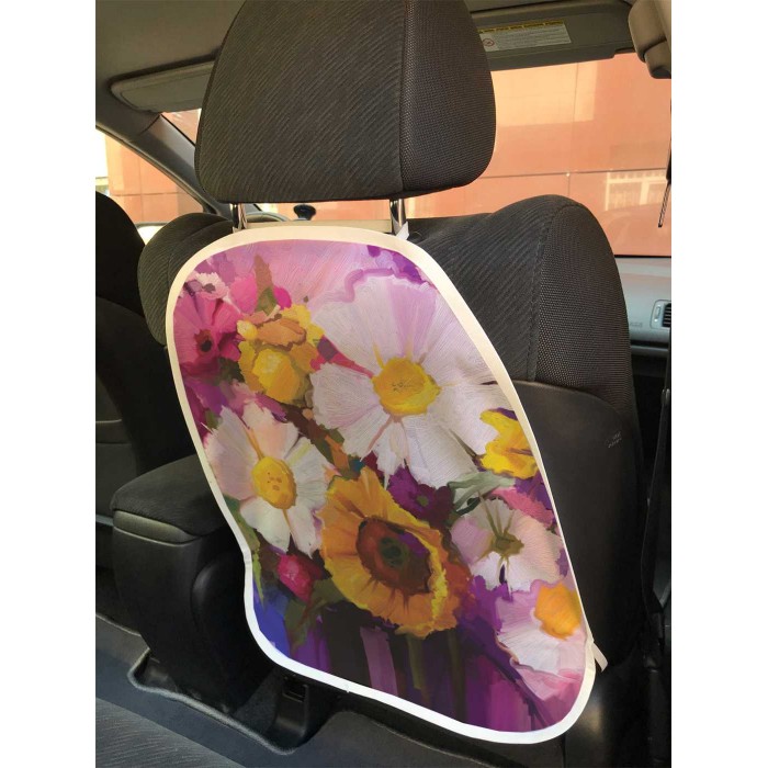 цена Аксессуары для автомобиля JoyArty Защитная накидка на спинку автомобильного сидения Нежный натюрморт цветов