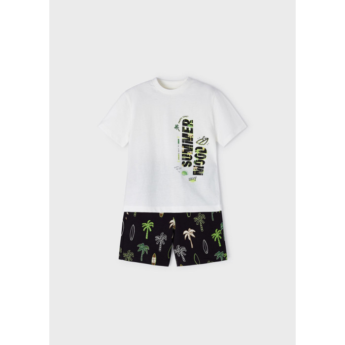 комплекты детской одежды mayoral mini комплект для мальчика 3242 Комплекты детской одежды Mayoral Комплект для мальчика (футболка, шорты) 3678