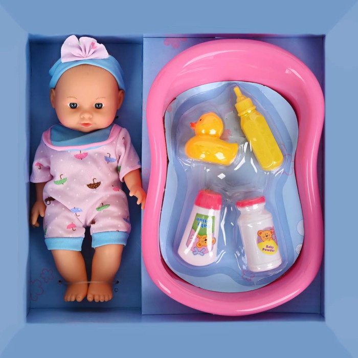 цена Куклы и одежда для кукол Pituso Набор Пупс с аксессуарами Зонтики 33 см