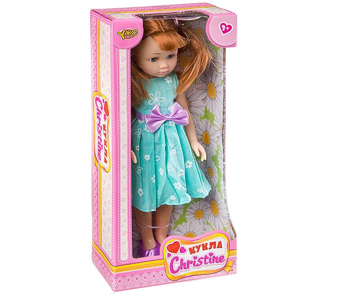 куклы и одежда для кукол yako кукла катенька 16 5 см с набором мебели стирка Куклы и одежда для кукол Yako Кукла Cristine 35 см