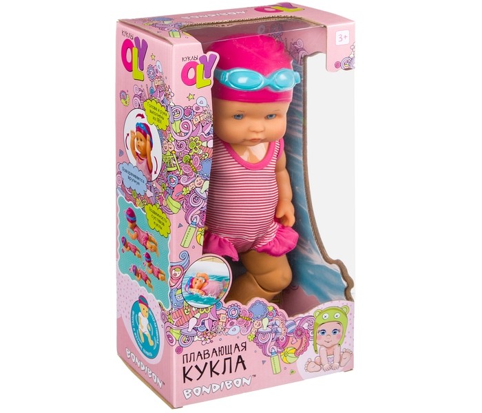 

Bondibon Кукла Oly плавающая 33 см, Кукла Oly плавающая 33 см