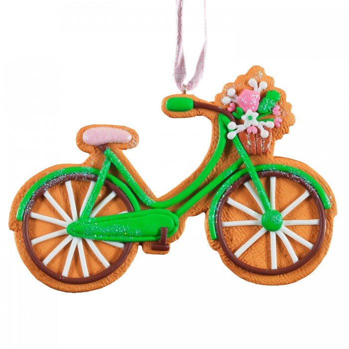 ErichKrause Ёлочная игрушка Пряничный велосипед 11 см 43724 - фото 1