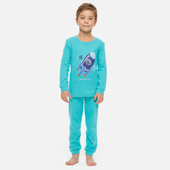 Домашняя одежда Kogankids Пижама для мальчика 492-810-12 домашняя одежда carter s пижама для мальчика с крокодилами 4 предмета
