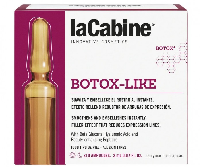 LaCabine Концентрированная сыворотка в ампулах с эффектом ботокса Botox Like Ampoules 10x2 мл lacabine концентрированная сыворотка в ампулах для контура век eye contour ampoules 10x2 мл