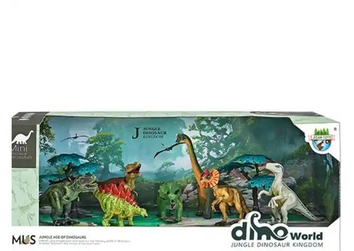 Наша Игрушка Набор фигурок Динозавры 9 предметов наша игрушка игровой набор бытовая техника 16 предметов