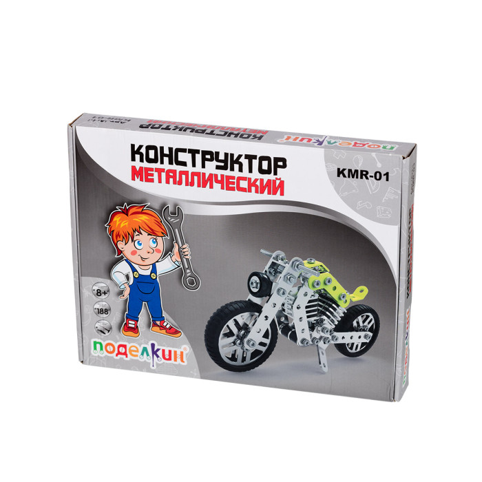 Конструктор Поделкин Мотоцикл (188 деталей) KMR-01 Мотоцикл (188 деталей) - фото 1