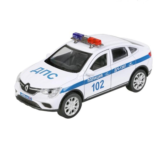 Технопарк Машина Renault Arkana Полиция 12 см ARKANA-12SLPOL kigoauto remote control car key 2 button ne72 434mhz pcf7946 ask for renault