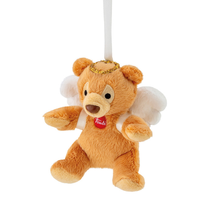 Мягкая игрушка Trudi Медвежонок-ангел со съемными крыльями 7x8x6 см