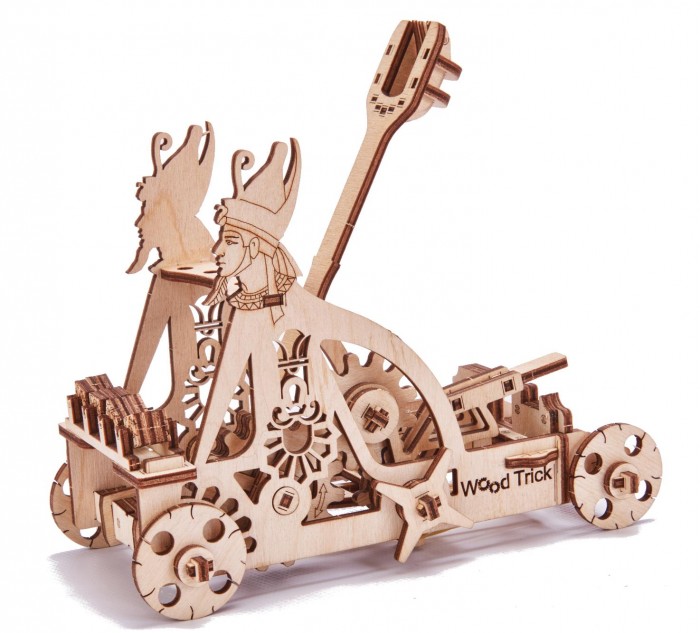 Wood Trick Механический 3D-пазл Катапульта wood trick механический 3d пазл кабриолет
