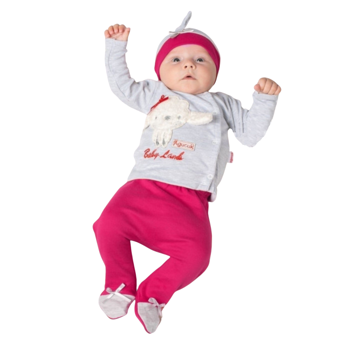цена Комплекты детской одежды Agucuk Комплект для новорожденного Овечка