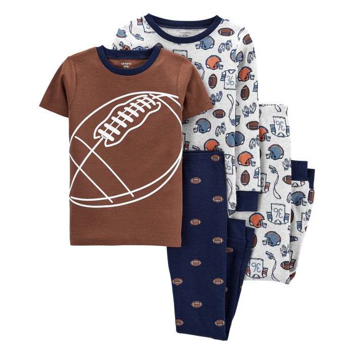 Carter's Пижама для мальчика с мячами (4 предмета) 3L809010