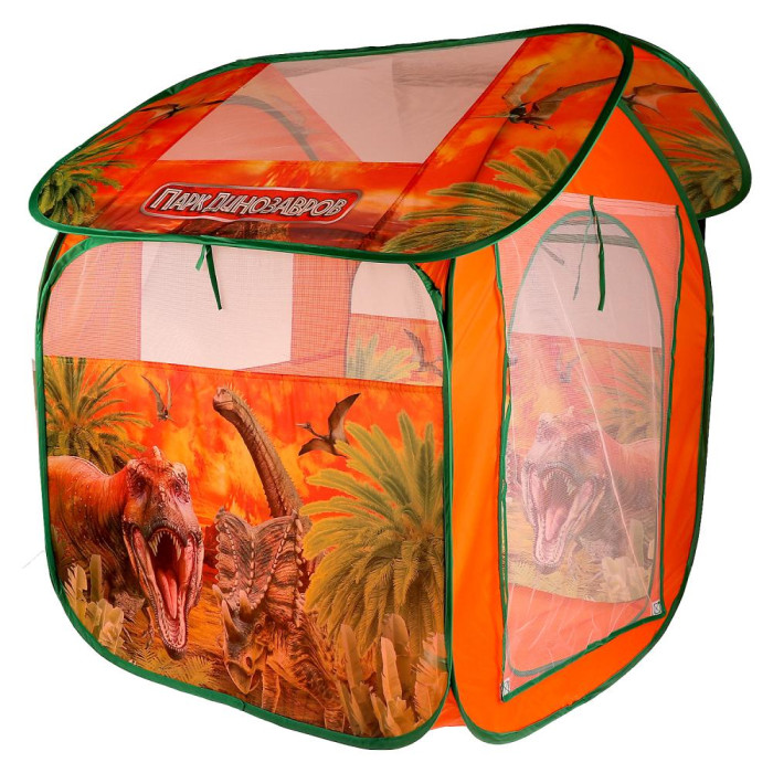 Игровые домики и палатки Играем вместе Детская игровая палатка Парк динозавров палатки домики играем вместе палатка детская игровая грузовичок лёва