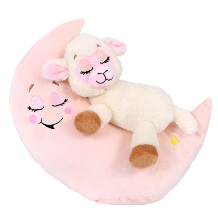 фото Мягкая игрушка лунатики для сна зверюшки-баюшки овечка