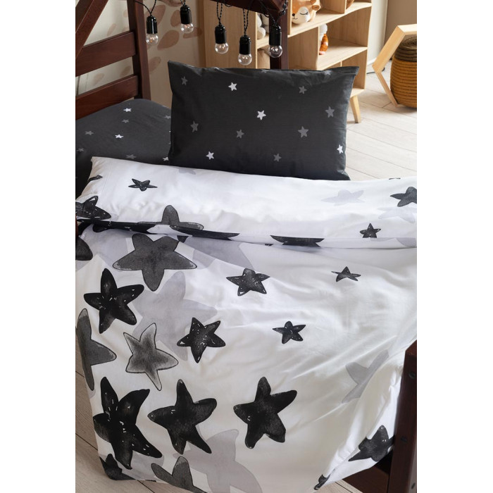 Постельное белье Сонный гномик Большие Звезды (3 предмета) пеленки сонный гномик в автокресло фламинго