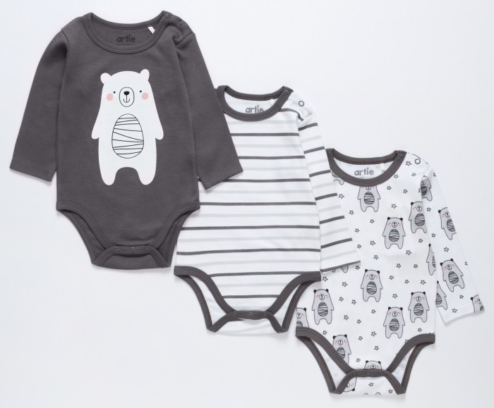 

Artie Боди для мальчиков Basic Babywear Мишки 3ABd-604m 3 шт., Боди для мальчиков Basic Babywear Мишки 3ABd-604m 3 шт.
