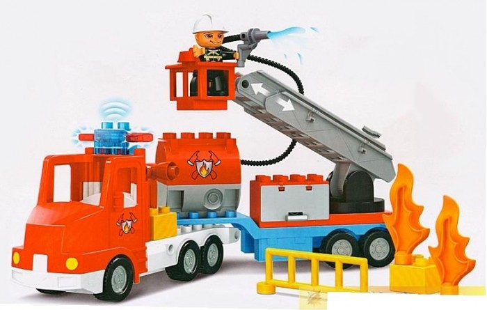Конструктор JDLT Пожарная машина (36 деталей) 5152 Пожарная машина (36 деталей) - фото 1