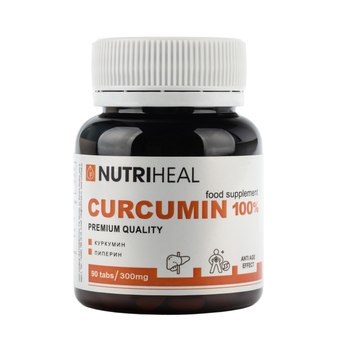 Nutriheal Комплекс растительных экстрактов куркумы и черного перца Куркумин 90 табл.