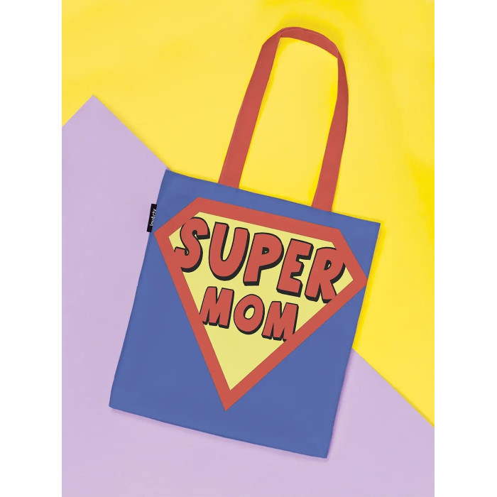 JoyArty Сумка шоппер Супер мама ткань под лен 35x37x7 см joyarty сумка шоппер супермен в прожекторах ткань под лен 35x37x7 см