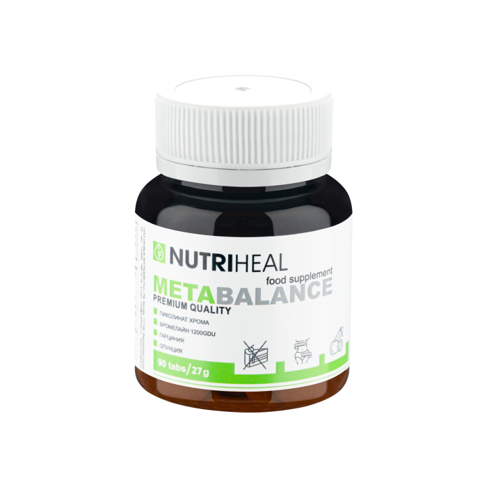 Nutriheal Комплекс с хромом и витамином С для нормализации обмена веществ 90 табл.