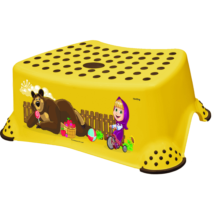 Keeeper Детский стульчик-подставка с антискользящей функцией tomek Маша и медведь сиденье на унитаз детское keeeper funny farm зеленый