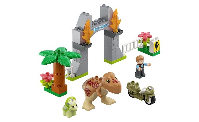 

Конструктор Lego Duplo Побег динозавров: тираннозавр и трицератопс, Duplo Побег динозавров: тираннозавр и трицератопс