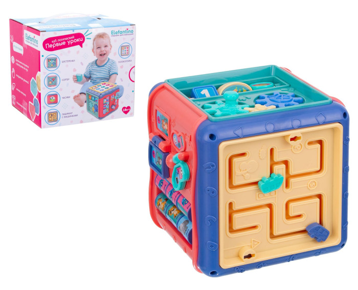 Развивающая игрушка Elefantino Куб логический IT108352