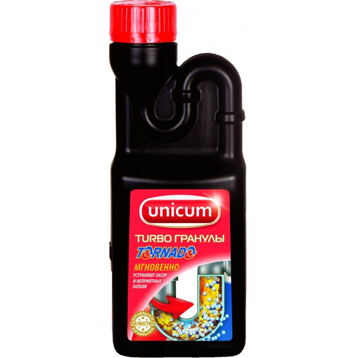 Бытовая химия Unicum Средство для удаления засоров Торнадо 600 мл