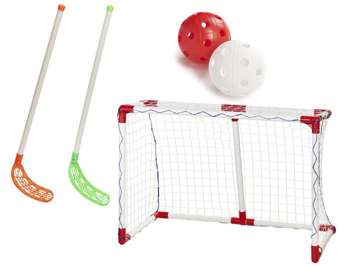 Proxima Набор для игры в хоккей на траве: 1 ворота, 2 клюшки и 2 мяча proxima футбольные ворота из пластика 2 44х1 30х0 96 м