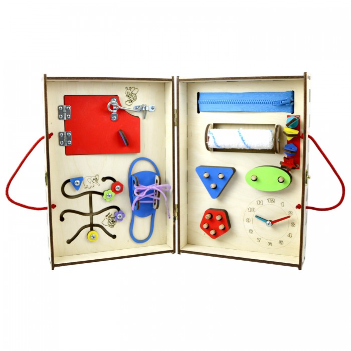 цена Деревянные игрушки Kampfer Бизи-чемодан Little Book