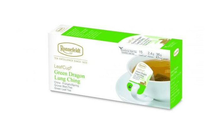 Ronnefeldt Чай Leaf Cup Green Dragon Lung Ching 15 пак. 13540 - фото 1