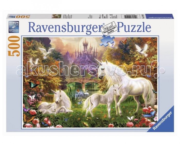 

Ravensburger Пазл Волшебные единороги 500 элементов, Пазл Волшебные единороги 500 элементов