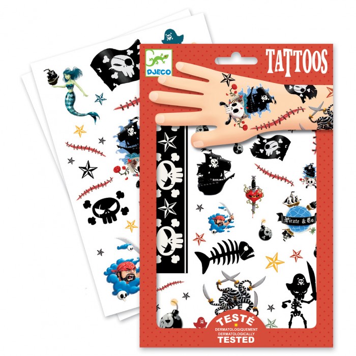 Наборы для творчества Djeco Татуировки Пираты цена и фото