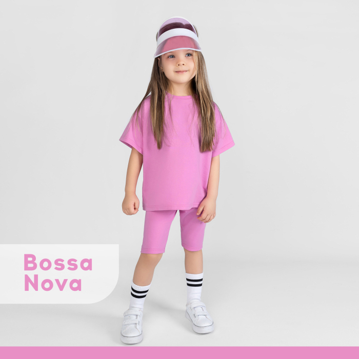 Комплекты детской одежды Bossa Nova Костюм для девочки (футболка и велосипедки) 037Л23