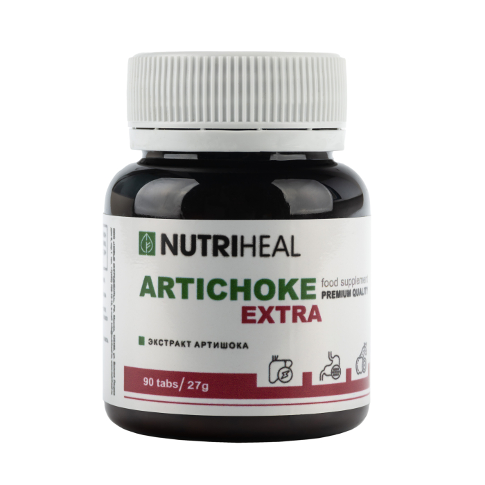 Витамины, минералы и БАДы Nutriheal Артишок, органик, для печени, для жкт, антиоксидант 90 табл.
