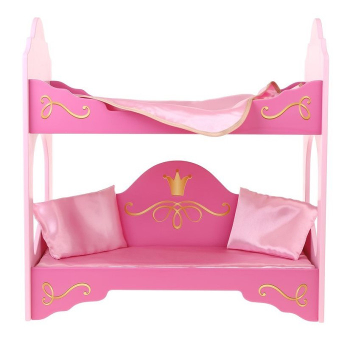 Кроватка для куклы Mary Poppins двухэтажная Принцесса коляска для куклы наша игрушка mary poppins фантазия малиновая