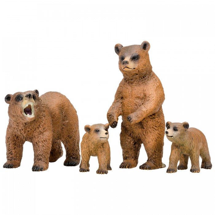 Игровые фигурки Masai Mara Набор фигурок Мир диких животных Семья медведей (4 предмета)
