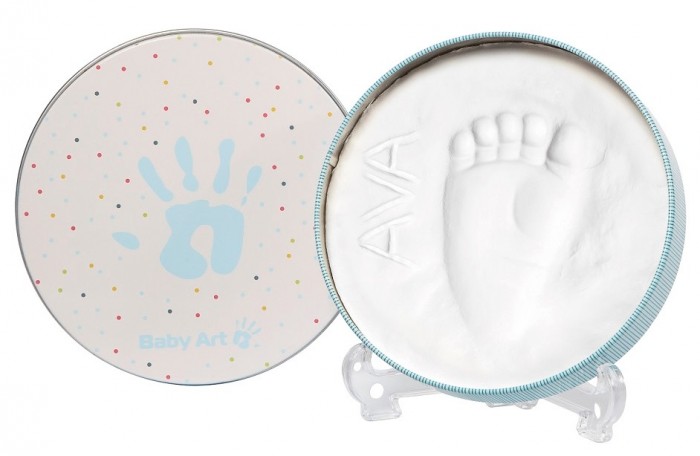 Baby Art Коробочка для создания детского отпечатка Мэджик бокс круглая 13.5 см 3601093300