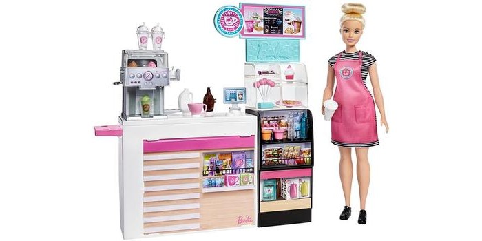 

Barbie Набор игровой Кофейня, Набор игровой Кофейня