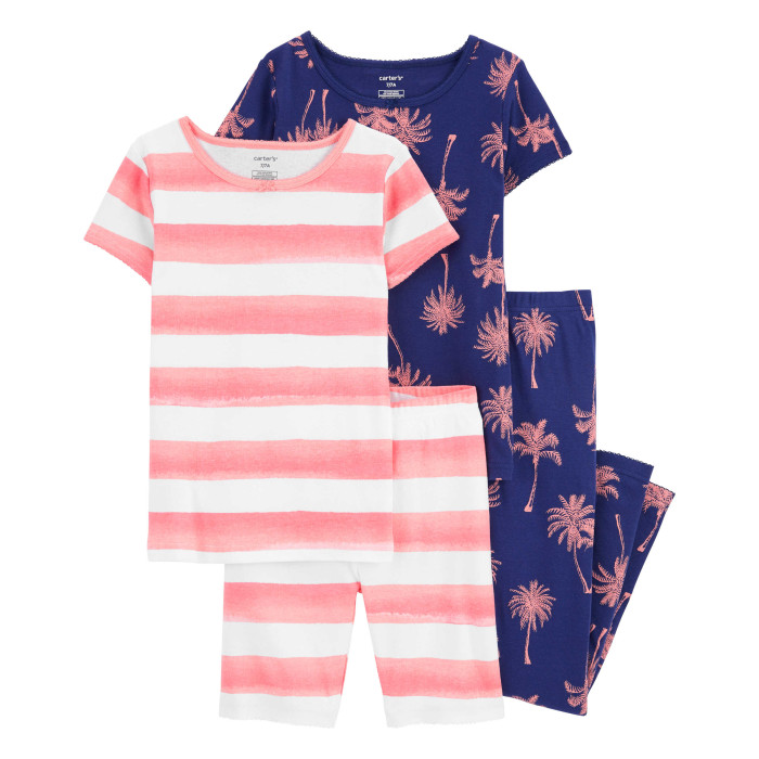 Домашняя одежда Carter's Пижама для девочки Пальмы 2 шт. 3N707010