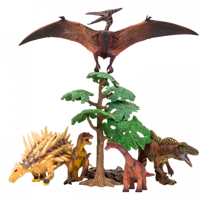 игровые фигурки masai mara набор динозавры и драконы для детей мир динозавров 5 предметов Игровые фигурки Masai Mara Набор Динозавры и драконы для детей Мир динозавров (7 предметов) MM206-02