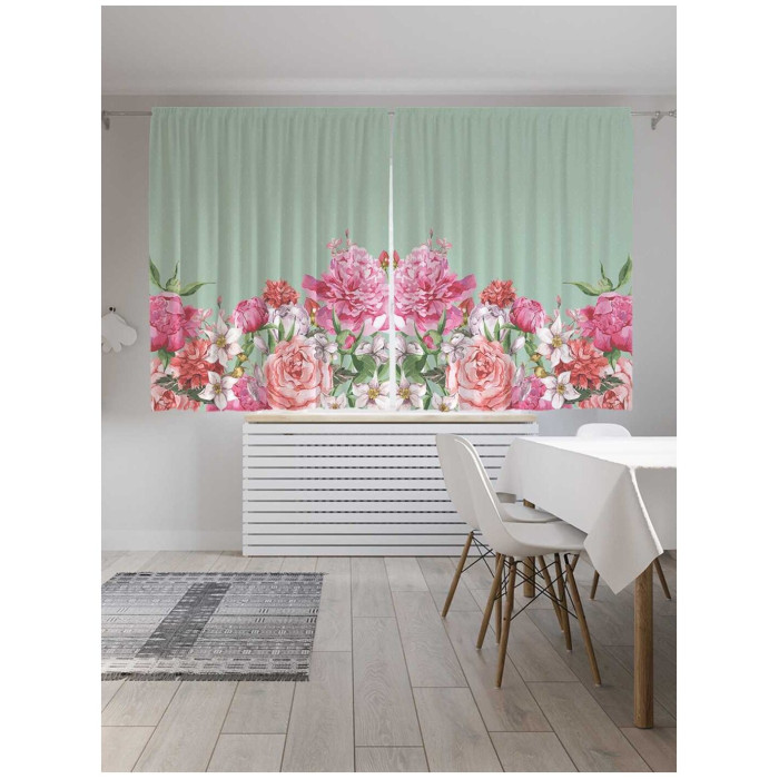 

JoyArty Классические шторы Цветочная композиция серия Oxford DeLux 2 полотна 145x180 см, Классические шторы Цветочная композиция серия Oxford DeLux 2 полотна 145x180 см