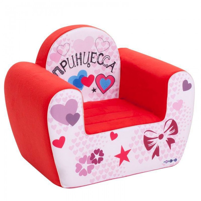 кресло бескаркасное mypuff люкс роузи бирюза мебельный велюр bn 510 Мягкие кресла Paremo Детское кресло Инста-малыш Принцесса