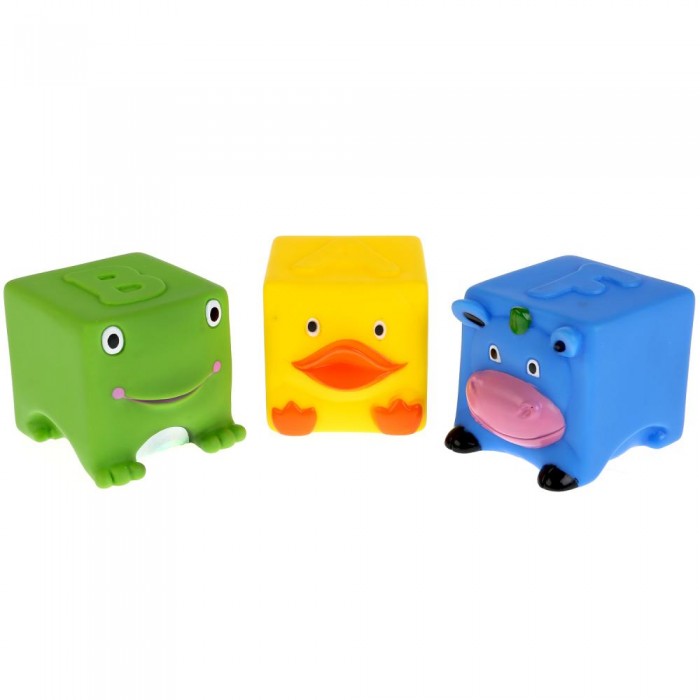 Игрушки для ванны Играем вместе Игрушки для купания 3 кубика ABF
