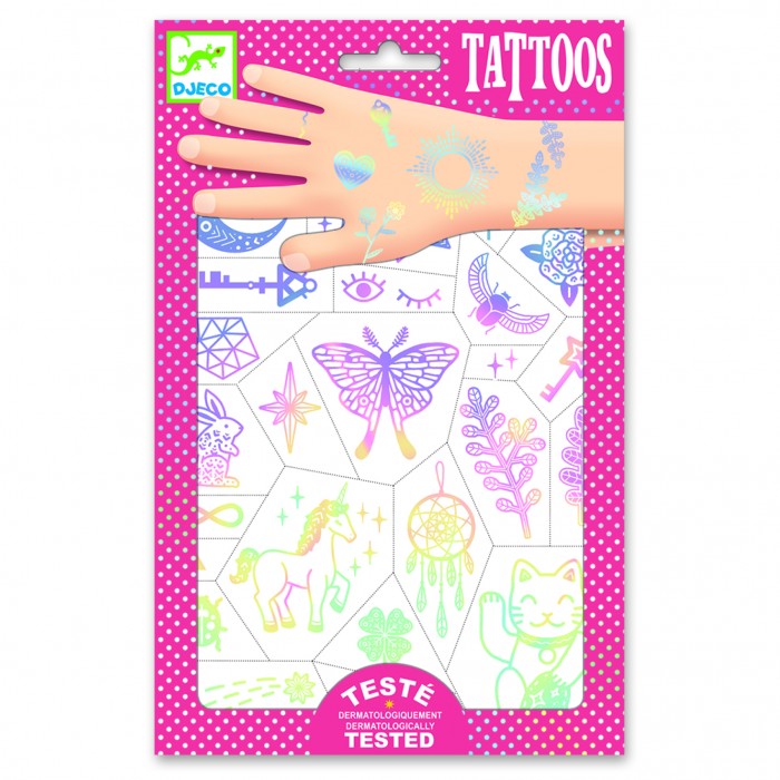 наборы для творчества merimeri переводные татуировки бабочки Наборы для творчества Djeco Татуировки Украшения Бабочки