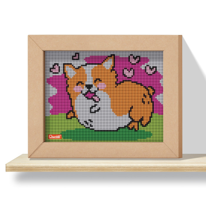 Картины своими руками Quercetti Мозаика Pixel Art Kawaii Корги картины своими руками волшебная мастерская мозаика на холсте кошки