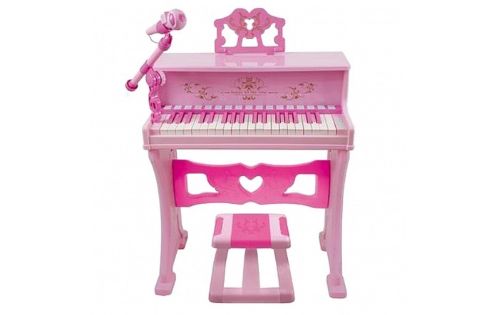 фото Музыкальный инструмент pituso игрушка пианино с табуретом