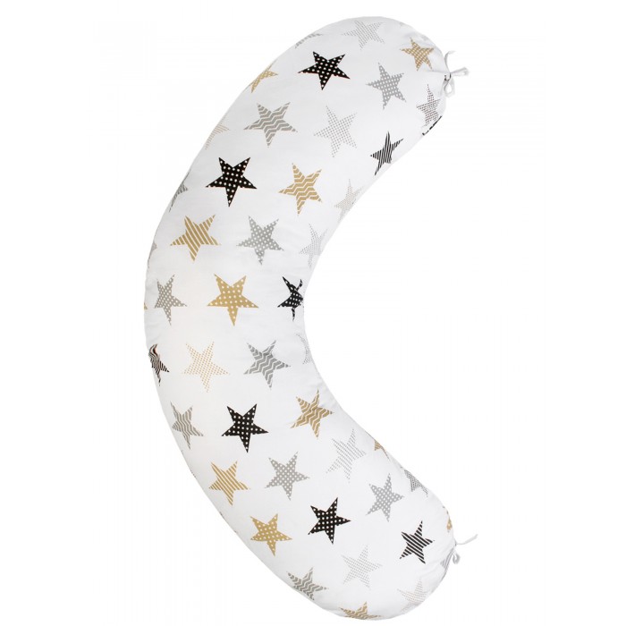 фото Amarobaby наволочка к подушке для беременных бумеранг звезды пэчворк 170х25 см