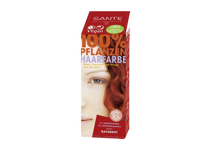 фото Sante растительная краска для волос натуральный рыжий 100 г