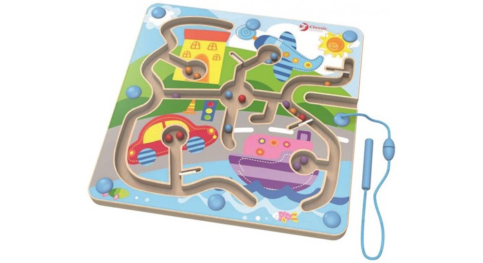 Игры для малышей Classic World Магнитный лабиринт Транспорт игры для малышей дютоша лото транспорт