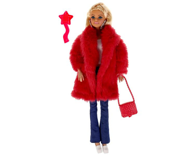 цена Куклы и одежда для кукол Карапуз Кукла София с акссесуарами, зимняя одежда 29 см